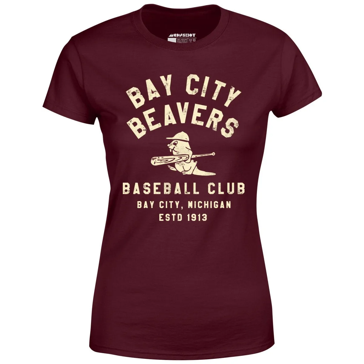Bay City Beavers - Michigan - Vintage Defunct Baseball Teams - Women's T-Shirt