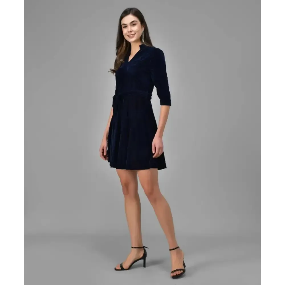 Trendy Velvet Dress for Women
